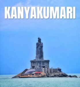 Kanyakumari cityscape featuring coastal views, temples, and vibrant local life in Kerala, India. Population approximately 1 million.